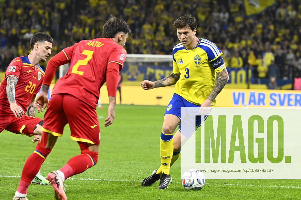 STOCKHOLM, SWEDEN 20260925 Sweden s Victor Nilsson Lindelöf during Friday s Nations League soccer match between Sweden and Romania at Strawberry Arena, STOCKHOLM, SWEDEN