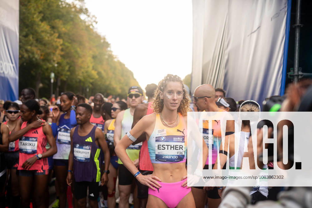 Esther Pfeiffer (GER, Düsseldorf Athletics) at the startling by the 52. BMW Berlin Marathon at Berlin on September 27, 2026 in Berlin, Germany.