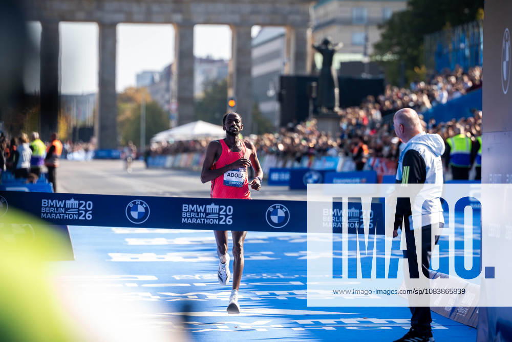 Guye Adola (ETH, Ethiopia) wins the 52. BMW Berlin Marathon at Berlin on September 27, 2026 in Berlin, Germany.