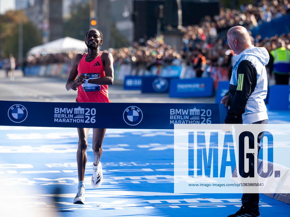 Guye Adola (ETH, Ethiopia) wins the 52. BMW Berlin Marathon at Berlin on September 27, 2026 in Berlin, Germany.