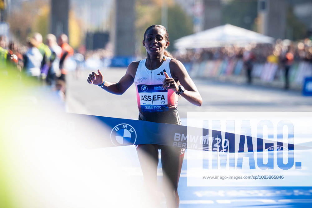 Tigst Assefa (ETH, Ethiopia) wins the 52. BMW Berlin Marathon at Berlin on September 27, 2026 in Berlin, Germany.