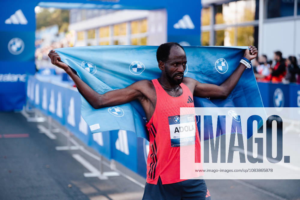 BMW Berlin Marathon 2026, Berlin Guye Adole (ETH) winning the BMW Berlin Marathon celebration Berlin Berlin BE Deutschland