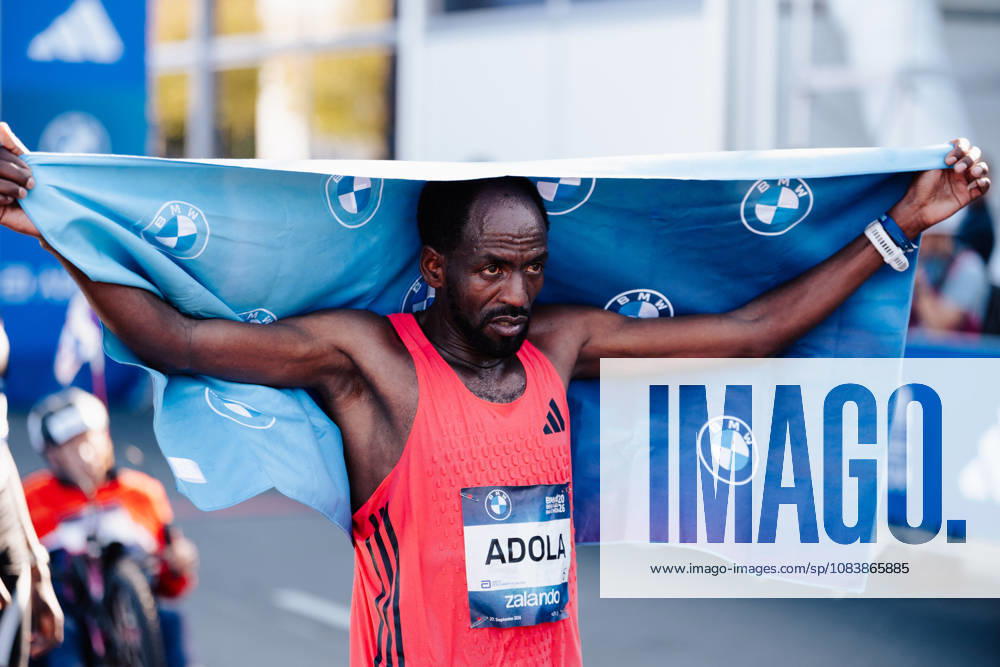 BMW Berlin Marathon 2026, Berlin Guye Adole (ETH) winning the BMW Berlin Marathon celebration Berlin Berlin BE Deutschland