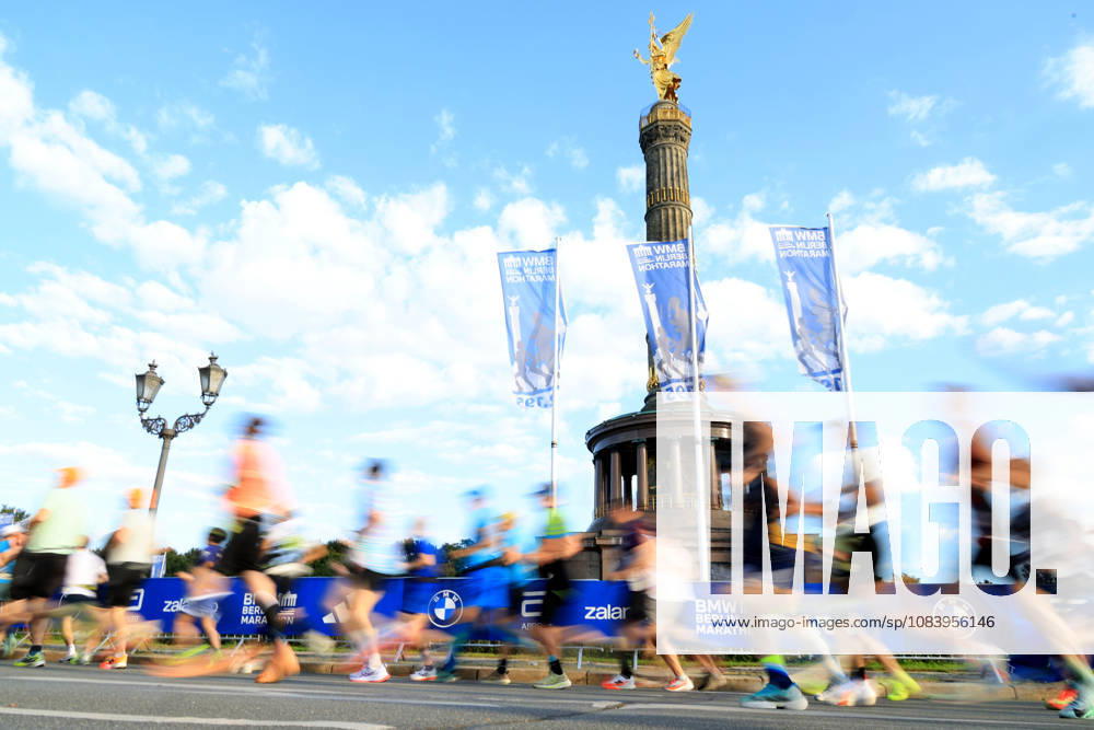 Marathon, Track and Field, GER DEU, Berlin, Germany, Runners at the Victory Column nordphoto GmbH Engler Berlin Berlin Berlin Germany