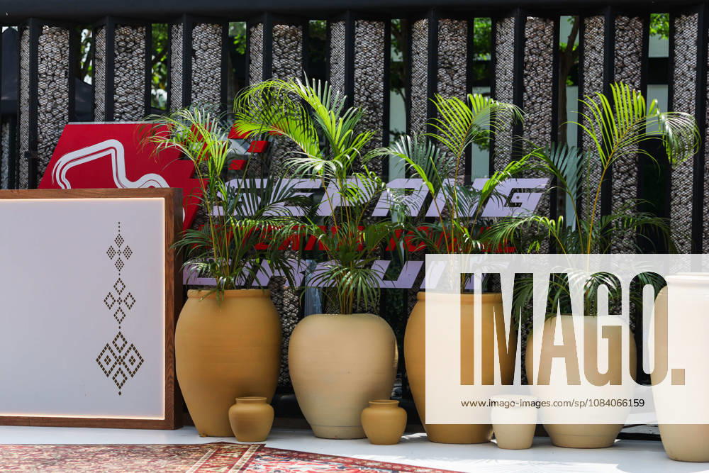 F1 - BAHRAIN GRAND PRIX IN MALAYSIA 2026 plants hiding the Sepang International Circuit branding in the paddock during the 2026 Formula 1 Bahrain Grand Prix in Malaysia, 16th round of the 2026 Formula One World Championship, WM, Weltmeisterschaft from October 2 to 4, 2026 on the Sepang International Circuit, in Sepang, Malaysia - SepangMalaysia