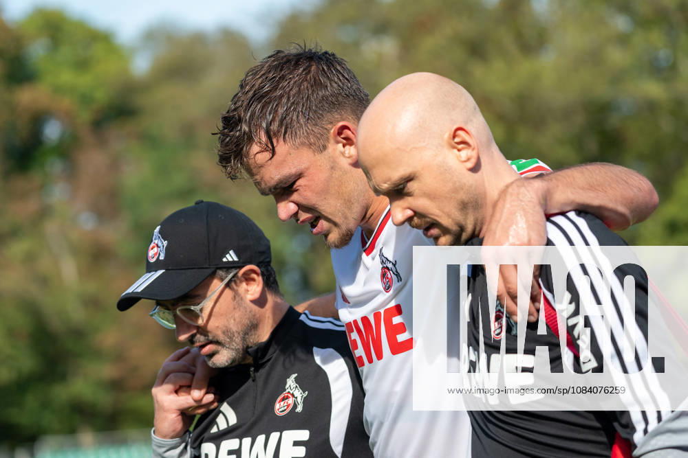 Thijs Dalinga, 1 FC Cologne, 27, is carried off the field injured. FC Viktoria Cologne vs. FC Hansa Rostock, Soccer, 3rd Division, Matchday 5, 2026–2027 Season, September 11, 2026 DFL DFB regulations prohibit any use of photographs as image sequences and or quasi-video FC Viktoria Cologne vs. FC Hansa Rostock, soccer, 3. Liga, Matchday 5, 2026–2027 season, September 11, 2026, Cologne