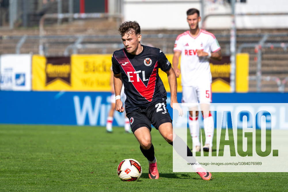 Lucas Wolf, Viktoria Cologne, 21, with the ball: FC Viktoria Cologne vs. FC Hansa Rostock, Soccer, 3rd Division, Matchday 5, 2026–2027 Season, September 11, 2026 DFL DFB regulations prohibit any use of photographs as image sequences and or quasi-video FC Viktoria Cologne vs. FC Hansa Rostock, soccer, 3rd Division, Matchday 5, 2026–2027 season, September 11, 2026, Cologne
