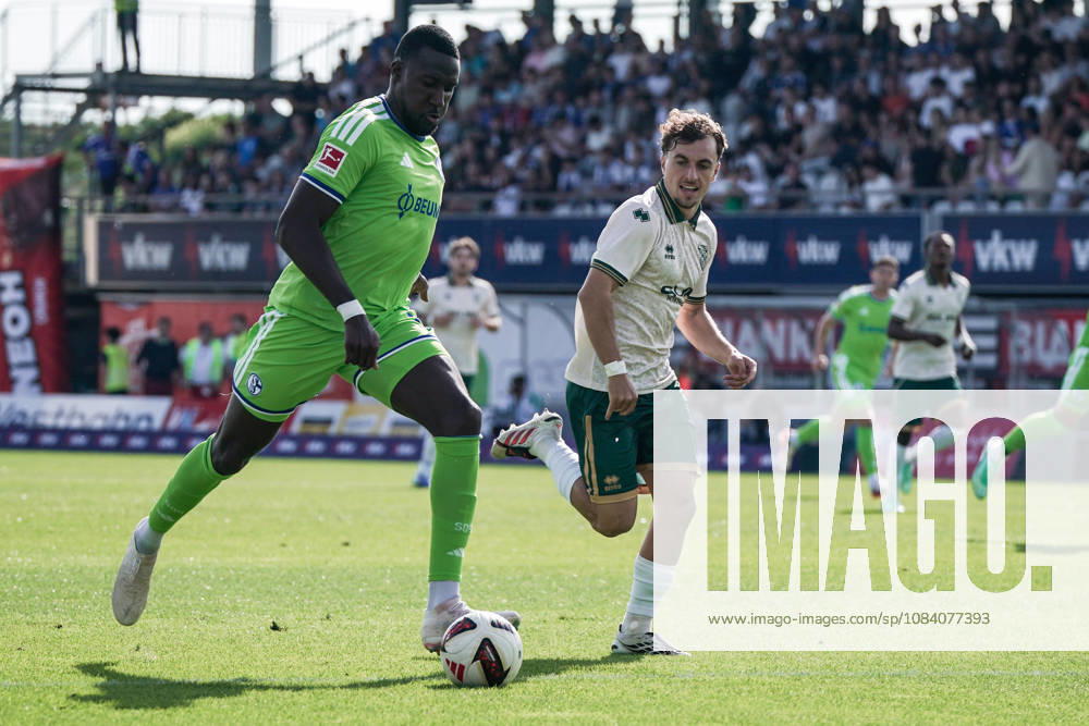 Soccer Austria Friendly Match 2025 2026 03 10 2026 SC Austria Lustenau vs. FC Schalke 04 SUN MINIMEAL Arena Lustenau, Austria Bryan Lasme Schalke 04