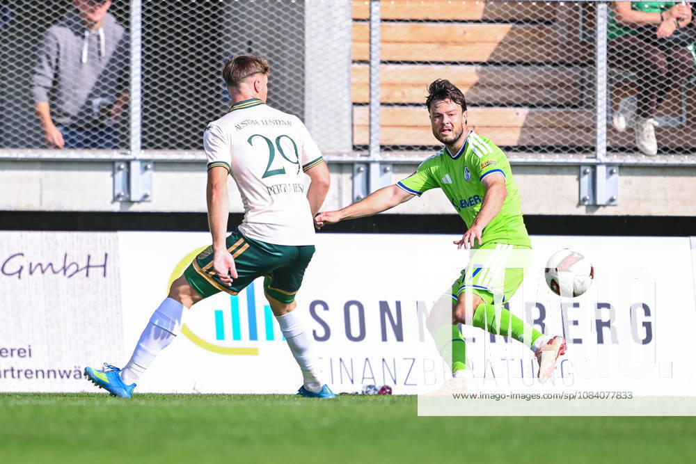 Soccer, 2026–2027 Season, Friendly Match, SC Austria Lustenau vs. FC Schalke 04, Niklas Pertlwieser (SC Austria Lustenau), Adrian Gantenbein (FC Schalke 04) xRHR PHOTO YYx
