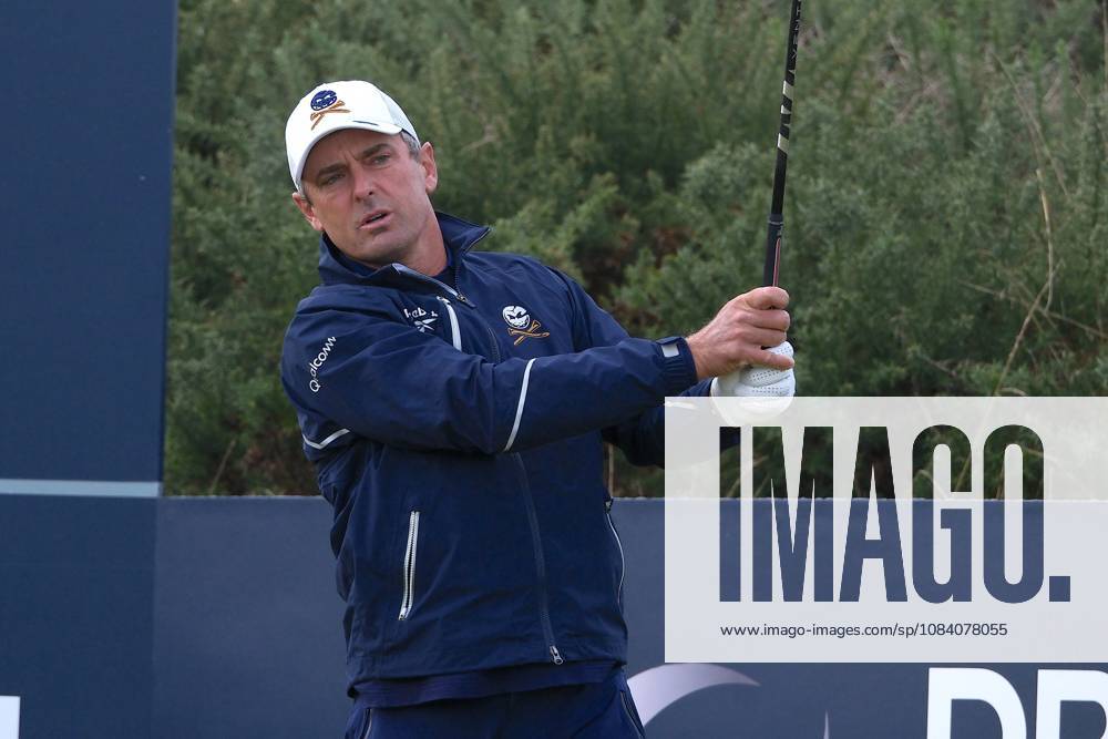 UK: The Alfred Dunhill Links Championship at Kingsbarns, St Andrews, Scotland on 03 October 2026: Pictured: Charles Howell III (USA) on the 1st tee at Kingsbarns during the third round of the Alfred Dunhill Links Championship 2026 St Andrews Kingsbarns Scotland Scotland