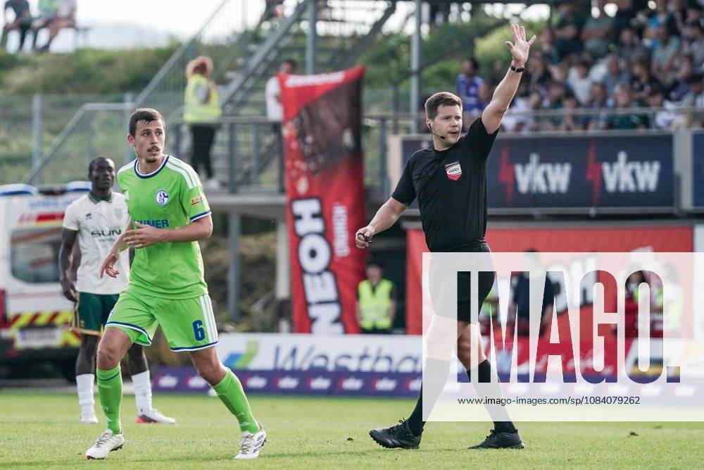 Soccer Austria Friendly Match 2025 2026 03 10 2026 SC Austria Lustenau vs. FC Schalke 04 SUN MINIMEAL Arena Lustenau, Austria Ron Schallenberg Schalke 04, Referee Felix Ouschan