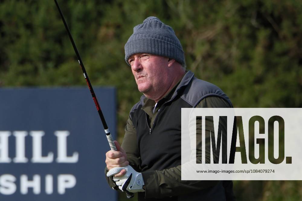 UK: The Alfred Dunhill Links Championship at Kingsbarns, St Andrews, Scotland on 03 October 2026: Pictured: Broadcaster and journalist Piers Morgan on the 10th tee at Kingsbarns during the third round of the Alfred Dunhill Links Championship 2026 St Andrews Kingsbarns Scotland Scotland