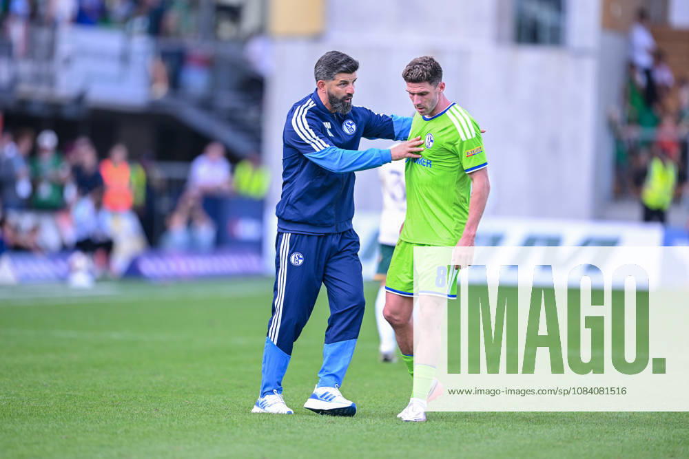 Soccer, 2026–2027 Season, Friendly Match, SC Austria Lustenau vs. FC Schalke 04, Coach Miron Muslic (FC Schalke 04), Robin Gosens (FC Schalke 04) xRHR PHOTO YYx