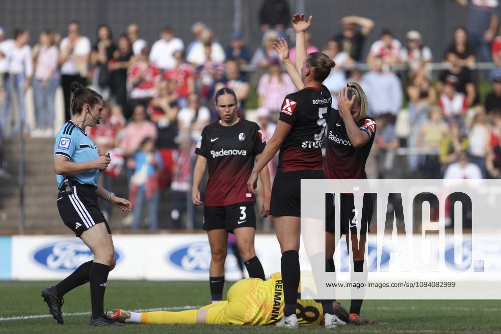 SC Freiburg goalkeeper Anna Reimann lies injured on the ground during the Women s Bundesliga match between 1 FC Köln and SC Freiburg, Franz Kremer Stadium on October 3, 2026, in Cologne, Germany. Photo by Oliver Kaelke, DeFodi Images. SC Freiburg goalkeeper Anna Reimann lies injured on the ground during the Bundesliga match between 1 FC Cologne and SC Freiburg at Franz Kremer Stadium on October 3, 2026 in Cologne, Germany. Photo by Oliver Kaelke, DeFodi Images. DFB and DFL regulations prohibit any use of photographs as image sequences and or quasi-video. Photo by Oliver Kaelke, DeFodi Images.