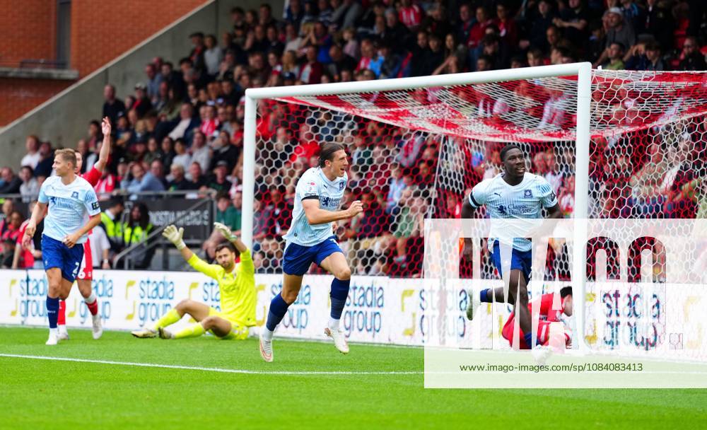 Aribim Pepple of Plymouth Argyle celebrates scoring the opening goal Leyton Orient v Plymouth Argyle, EFL Sky Bet League One, Football, BetWright Stadium, London, UK - 03 Oct 2026London BetWright Stadium United Kingdom
