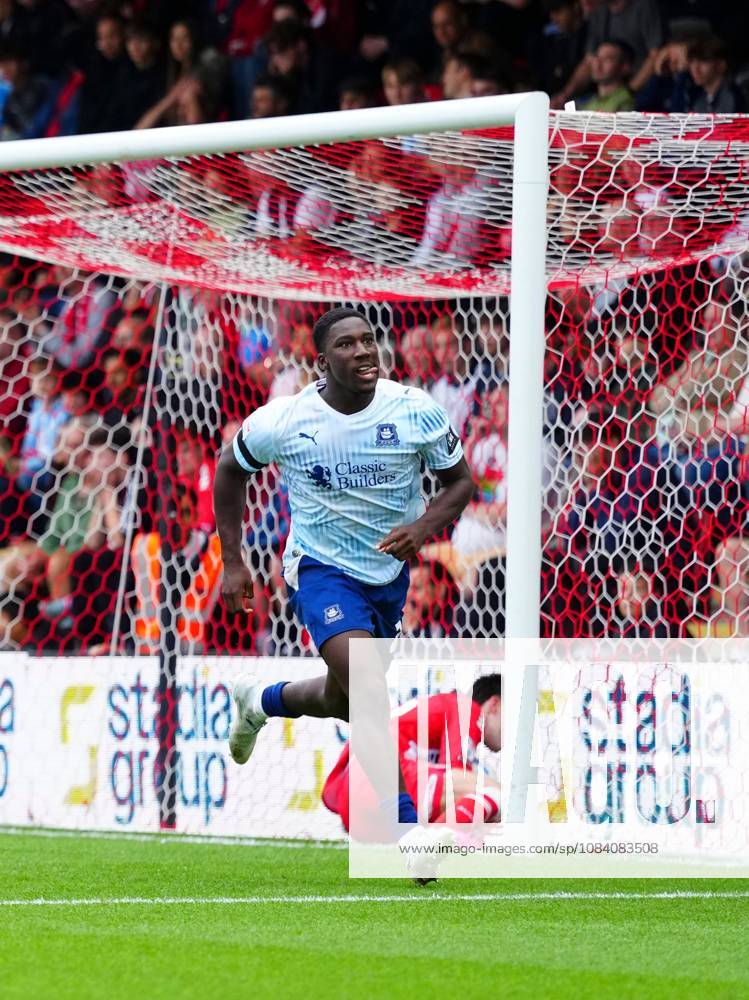 Aribim Pepple of Plymouth Argyle celebrates scoring the opening goal Leyton Orient v Plymouth Argyle, EFL Sky Bet League One, Football, BetWright Stadium, London, UK - 03 Oct 2026London BetWright Stadium United Kingdom