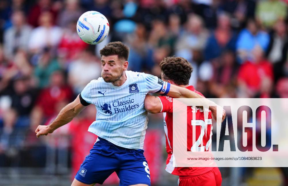 Joe Edwards of Plymouth Argyle battles with Tony Springett of Leyton Orient Leyton Orient v Plymouth Argyle, EFL Sky Bet League One, Football, BetWright Stadium, London, UK - 03 Oct 2026London BetWright Stadium United Kingdom