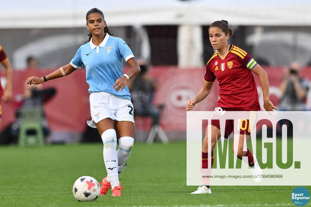IPA89263840 - Andrea Holmstrom of S.S. Lazio and Manuela Giugliano of A.S. Roma during the Serie A Women s League match between Roma and Lazio—the AS Roma vs. S.S. Lazio Women game, an Italian Serie A Women s match—in Rome, Italy, on October 3, 2026