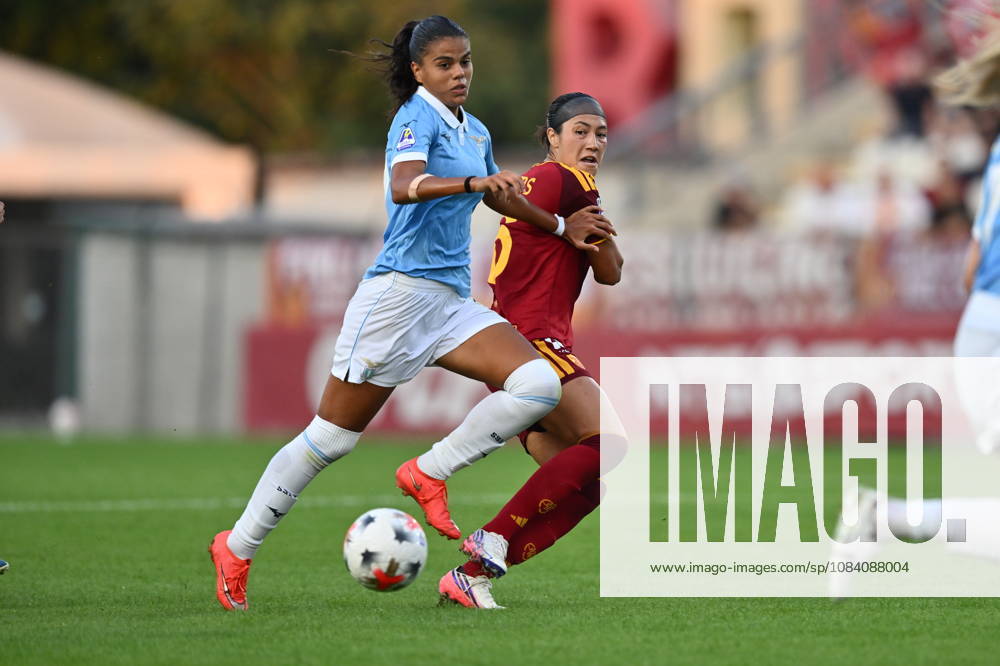 IPA89264633 - Eleonora Goldoni of S.S. Lazio and Maya Doms of A.S. Roma during the Serie A Women s League match between Roma and Lazio, an Italian Serie A Women s soccer match in Rome, Italy, on October 3, 2026