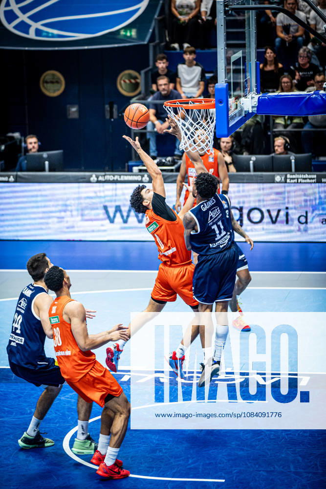 BB 1BL Men s Syntainics MBC vs. Ratiopharm Ulm: Adam Atamna of Ratiopharm Ulm during the 2026–2027 season in the 1 EasyCredit Bundesliga on Matchday 4 between Syntainics MBC and Ratiopharm Ulm at the Stadthalle Weissenfels on October 3 October 2026 in Weissenfels, Saxony-Anhalt, Germany