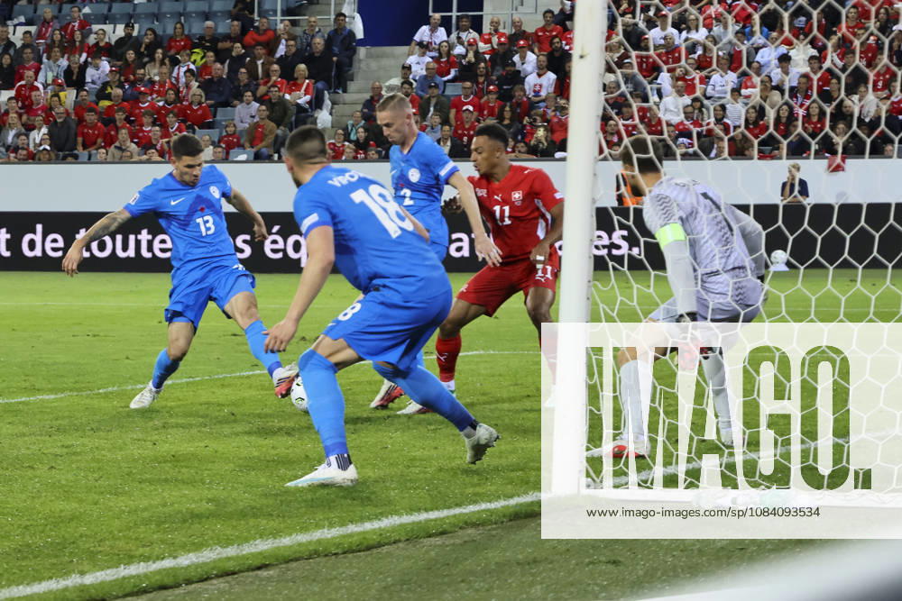 1 1 Own goal by Erik Janza (Slovenia), 13, Switzerland, UEFA, Nations League, Matchday 3, Switzerland vs. Slovenia, October 3, 2026, Swissporarena, Lucerne, Switzerland