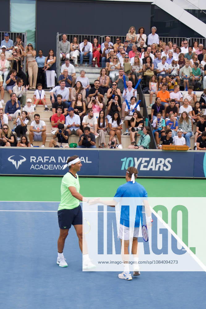 Nadal captains Team Rafa and secures victory on the 10th anniversary of his academy. Rafa Nadal and Carlos Moyà during the tournament, on October 3, 2026, in Manacor, Balearic Islands, Spain RAFA NADAL MANACOR TENNIS TOURNAMENT Organization October 3, 2026 Manacor Manacor Spain