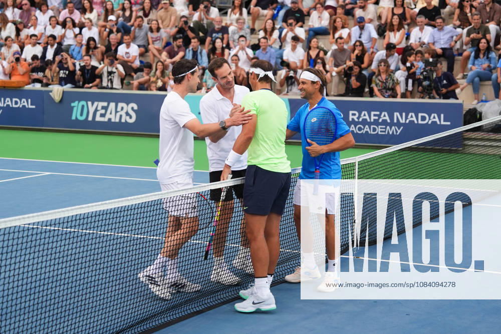 Nadal captains Team Rafa and secures victory on the 10th anniversary of his academy. Rafa Nadal and Carlos Moyà during the tournament, on October 3, 2026, in Manacor, Balearic Islands, Spain RAFA NADAL MANACOR TENNIS TOURNAMENT Organization October 3, 2026 Manacor Manacor Spain