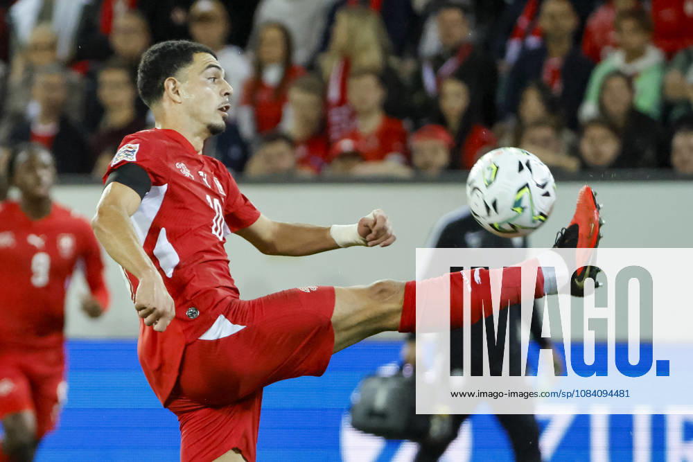 Zeki Amdouni Switzerland, 10 on the Ball, Switzerland, UEFA, Nations League, Matchday 3, Switzerland vs. Slovenia, October 3, 2026, Lucerne Swissporarena, Switzerland