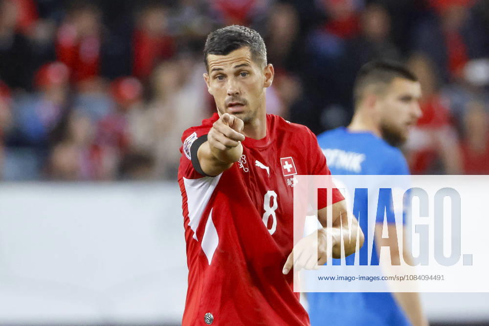 Remo Freuler Switzerland, 08, Facial Expressions, Emotion, Switzerland, UEFA, Nations League, Matchday 3, Switzerland vs. Slovenia, October 3, 2026, Lucerne Swissporarena, Switzerland