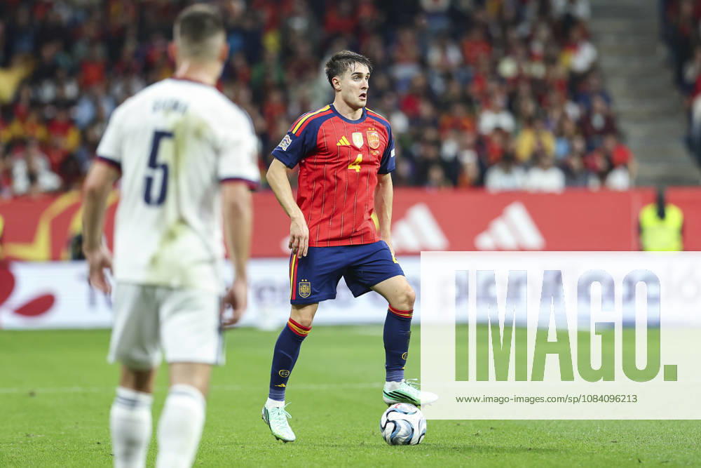 Ivan Fresneda of Spain controls the ball during the UEFA Nations League 2026 27 group phase match between Spain and Czech Republic at Carlos Tartiere stadium on October 03, 2026, in Oviedo, Spain. Oviedo Spain - ZUMAa181 20261003_zaa_a181_089