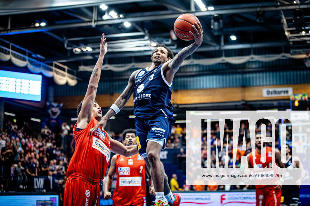 BB 1BL Men s Syntainics MBC vs. Ratiopharm Ulm: DeLonnie Hunt of Syntainics MBC during the 2026–2027 season in the 1 EasyCredit Bundesliga on Matchday 4 between Syntainics MBC and Ratiopharm Ulm at the Stadthalle Weissenfels on October 3 October 2026 in Weissenfels, Saxony-Anhalt, Germany