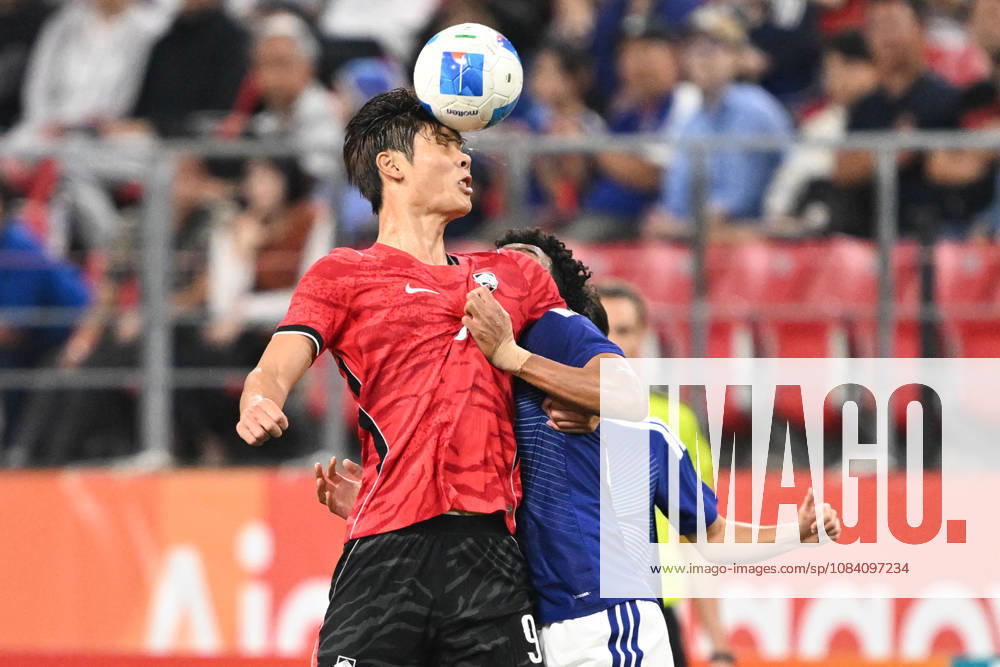 South Korea v Japan - 20th Asian Games Aichi-Nagoya TOYOTA, JAPAN - OCTOBER 03: LEE Youngjun 9 of South Korea in action during the Football Men s Final Match between South Korea and Japan on day fourteen of the 20th Asian Games Aichi-Nagoya at Toyota Stadium on October 03, 2026 in Toyota, Aichi, Japan. Stringer Anadolu Tokyo Japan. Editorial use only. Please get in touch for any other usage.