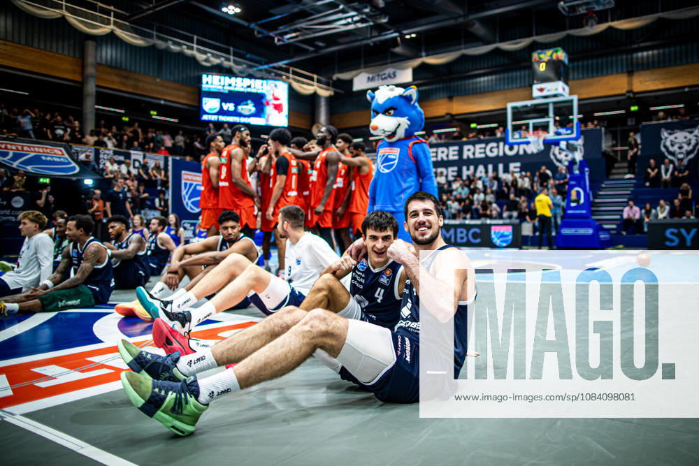 BB 1BL Men s Syntainics MBC vs. Ratiopharm Ulm: Jure Planinic (Syntainics MBC) and Vuk Radojicic (Syntainics MBC) during the 2026–2027 season in the 1 EasyCredit Bundesliga on Matchday 4 between Syntainics MBC and Ratiopharm Ulm at the Stadthalle Weissenfels on October 3, 2026, in Weissenfels, Saxony-Anhalt, Germany