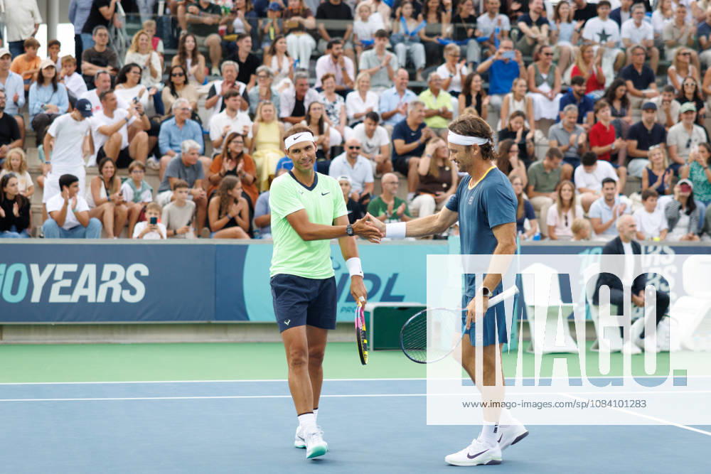 Rafa Nadal Academy Slam, part of the Rafa Nadal Academy 10th Anniversary celebrations at the Rafa Nadal Academy Featuring: Rafael Nadal and Carlos Moya Where: Manacor, Balearic Islands, Spain When: 03 Oct 2026 Credit: Alex Cropper Cover Images . NOT FOR USE BY NEWSPAPERS BASED IN THE UK.