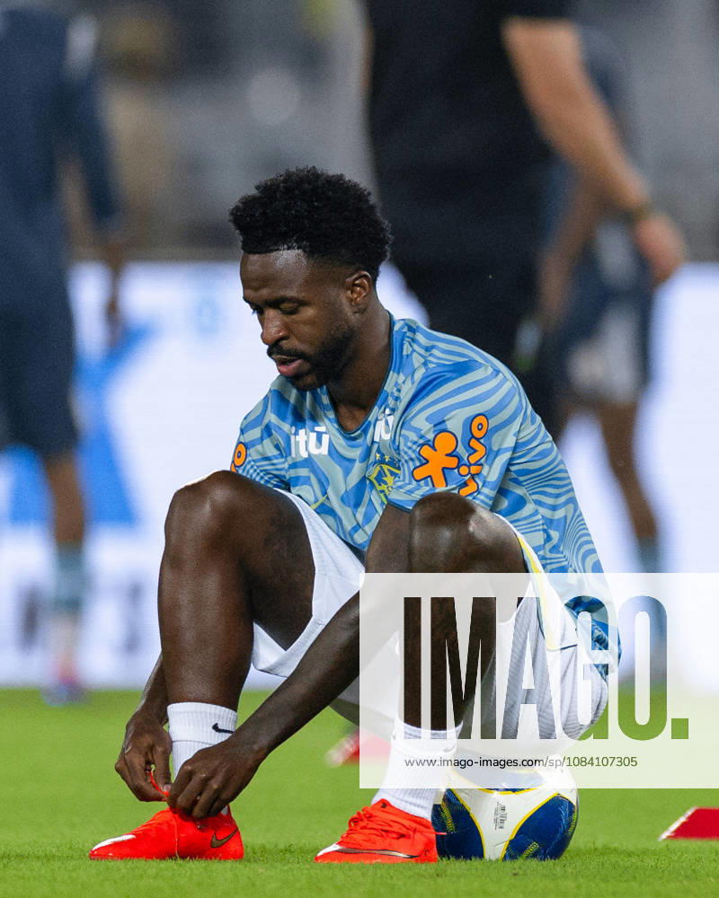 Vinicius Junior of Brazil seen during friendly match between India and Brazil at the Vivekananda Yuba Bharati Krirangan (VYBK) Stadium in Kolkata, India on 3rd October, 2026