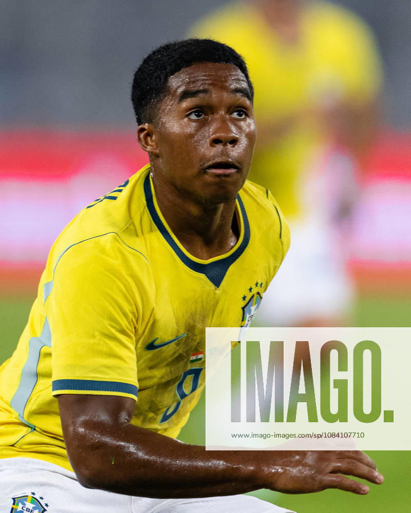 Endrick Felipe Moreira de Sousa of Brazil looks on during friendly match between India and Brazil at the Vivekananda Yuba Bharati Krirangan (VYBK) Stadium in Kolkata, India on 3rd October, 2026