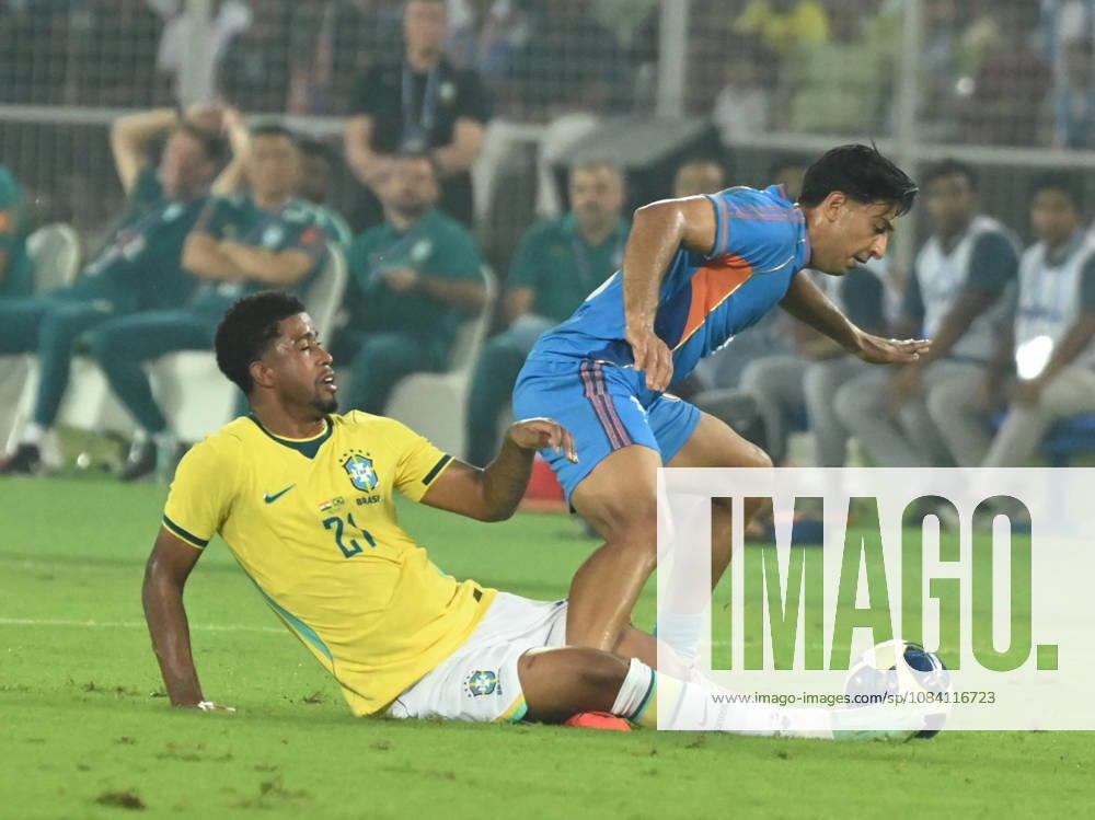Brazil v India - International Friendly, Länderspiel, Nationalmannschaft Brazil defeated India by 4 goals during a friendly match at Yuva Bharati Krirangan in Kolkata, India, on October 3, 2026. Kolkata India