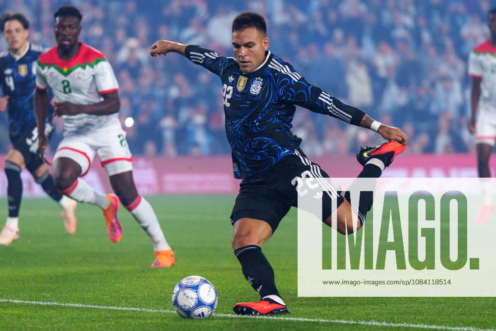 Burkina Faso v Argentina BUENOS AIRES, - OCTOBER 3: Lautaro Martinez 22 of Argentina scores a goal during a game between Burkina Faso and Argentina at Estadio Monumental on October 3, 2026 in Buenos Aires, STATE . Buenos Aires Estadio Monumental Argentnina