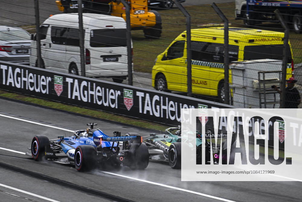 F1 - BAHRAIN GRAND PRIX IN MALAYSIA 2026 18 STROLL Lance (can), Aston Martin F1 Team AMR26, 23 ALBON Alexander (tha), Williams F1 Team FW48, action during the 2026 Formula 1 Bahrain Grand Prix in Malaysia, 16th round of the 2026 Formula One World Championship, WM, Weltmeisterschaft from October 2 to 4, 2026 on the Sepang International Circuit, in Sepang, Malaysia - SepangMalaysia