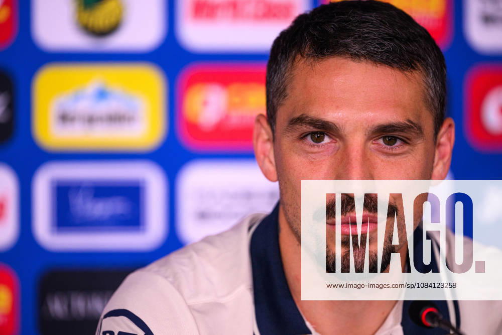 Nicolae Stanciu of the Romanian men’s national soccer team at a press conference on October 4, 2026 in Bucharest. Photo by Ludvig Thunman, BILDBYRAN. Code: LT LT0825. soccer, football, fotball, Nations League, UEFA Nations League, press conference, Romania, bbeng, soccer, football, fotball, Nations League, UEFA Nations League, press conference, Romaniabbeng