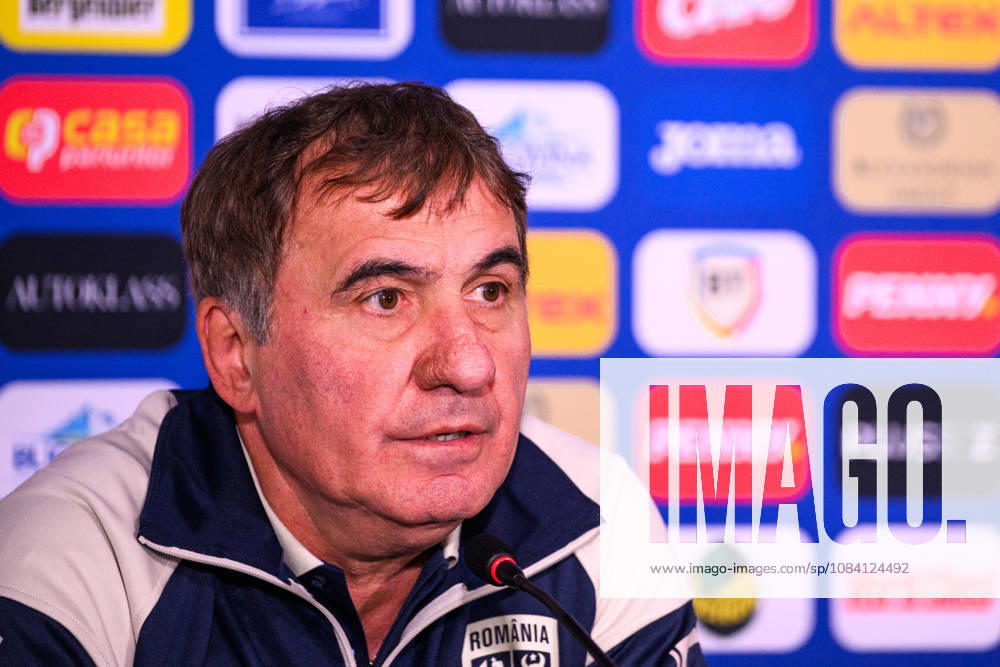 Gheorghe Hagi Head coach Gheorghe Hagi of the Romanian men’s national soccer team at a press conference on October 4, 2026 in Bucharest. Photo by Ludvig Thunman, BILDBYRAN. Code: LT LT0825. soccer, football, fotball, Nations League, UEFA Nations League, press conference, Romania, bbeng, soccer, football, fotball, Nations League, UEFA Nations League, press conference, Romaniabbeng