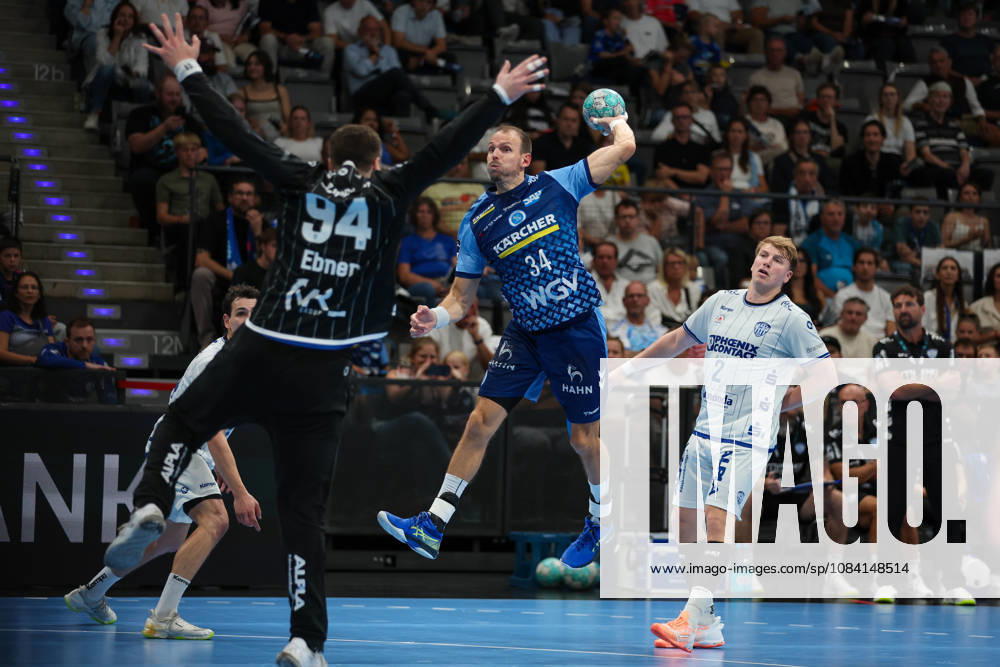 Kai Haefner, TVB Stuttgart, 34 (GER), TVB Stuttgart vs. TBV Lemgo Lippe, Handball, Opel Handball Bundesliga, Matchday 6, 2026–2027 Season, October 4, 2026 GER, TVB Stuttgart vs. TBV Lemgo Lippe, Handball, Opel Handball Bundesliga, Matchday 6, 2026–2027 season, October 4, 2026 Stuttgart