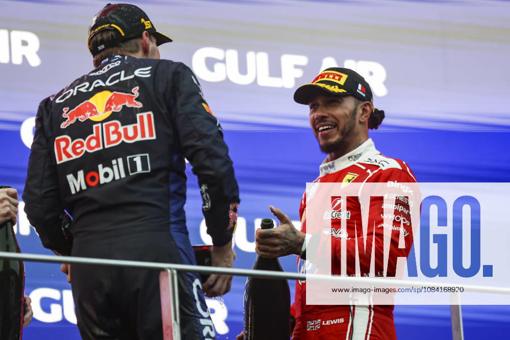 F1 - BAHRAIN GRAND PRIX IN MALAYSIA 2026 HAMILTON Lewis (gbr), Scuderia Ferrari SF-26, portrait VERSTAPPEN Max (nld), Red Bull Racing Ford RB22, portrait podium during the 2026 Formula 1 Bahrain Grand Prix in Malaysia, 16th round of the 2026 Formula One World Championship, WM, Weltmeisterschaft from October 2 to 4, 2026 on the Sepang International Circuit, in Sepang, Malaysia - SepangMalaysia