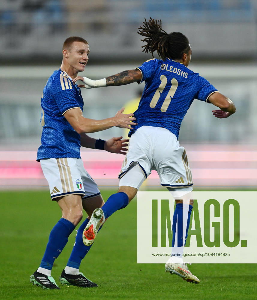 As Pescara 05 10 2026 - qualificazione Europeo 2027 U21, U 21 Italia-Polonia foto Antonello Sammarco Image nella foto: esultanza gol Luca Koleosho