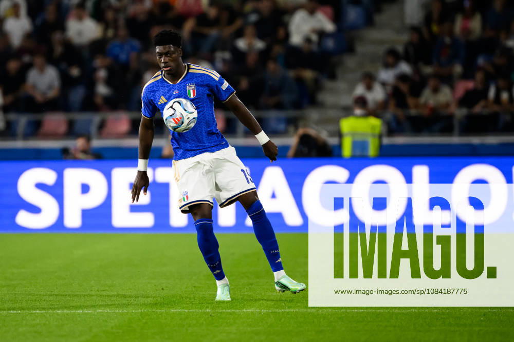 Issa Doumbia of Italy in action during the Nations League football match between Italy and Turkiye at Renato Dall Ara stadium in Bologna (Italy), October 5, 2026. AndreaxStaccioli