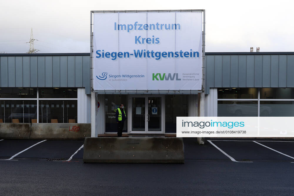 The building of the vaccination center of the district Siegen Wittgenstein in Eiserfeld Corona vaccination center on 16 12 2020 in Siegen Germany