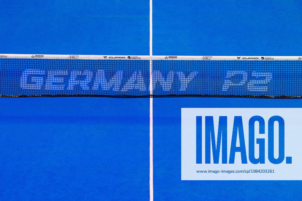 DÜSSELDORF, GERMANY - 6 OCTOBER 2026: Image shows a feature of the net with GERMANY P2 during CUPRA Germany Premier Padel P2 2026 Day 3 at CASTELLO Düsseldorf on 6 10 2026 in Düsseldorf, Germany. Germany