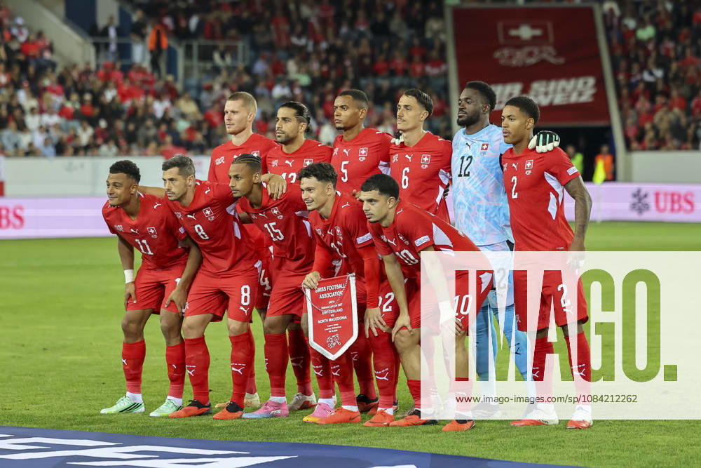 Team photo, Switzerland, Switzerland, UEFA, Nations League, Matchday 4, Switzerland vs. North Macedonia, October 6, 2026, Lucerne Swissporarena, Switzerland