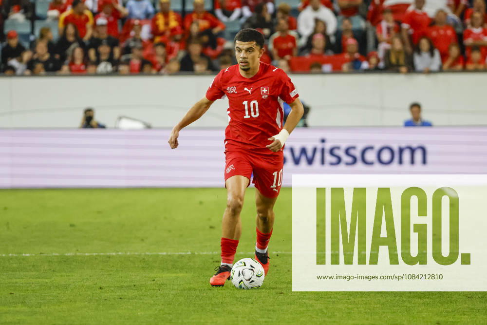 Zeki Amdouni Switzerland, 10 on the Ball, Switzerland, UEFA, Nations League, Matchday 4, Switzerland vs. North Macedonia, October 6, 2026, Lucerne Swissporarena, Switzerland