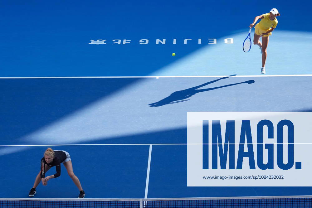 (261007) -- BEIJING, Oct. 7, 2026 -- Katerina Siniakova Zhang Shuai (R) compete during the women s doubles round of 16 match between Katerina Siniakova(the Cezch Republic) Zhang Shuai(China) and Nikola Bartunkova(the Cezch Republic) Maja Chwalinska(Poland) at 2026 China Open tennis tournament in Beijing, China, Oct. 7, 2026. ) (SP)CHINA-BEIJING-TENNIS-CHINA OPEN-WOMEN S DOUBLES (CN) JuxHuanzong